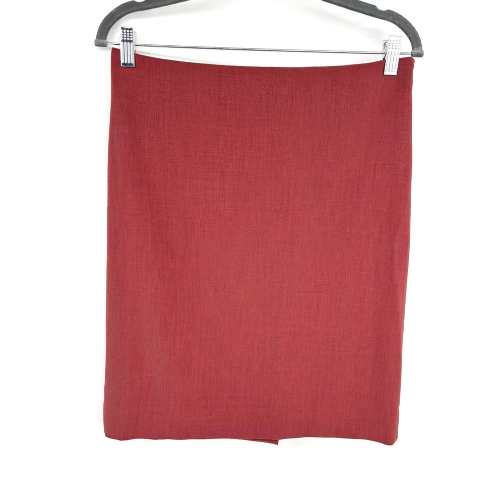 MM Lafleur Noho Pencil Skirt Brick Red Size 4 Career‎ Professional Minimalist